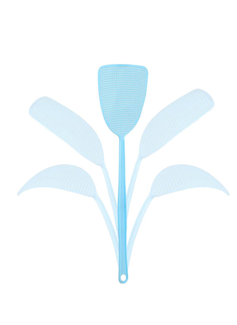 Fly Swatter 4 Pack, Plastic Fly Swatters Heavy Duty, Assorted Colors Strong Flexible Manual Fly Swatter with Long Handle, Insects, Bugs and Fly Killer Random Selection of Colors