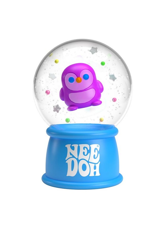 Needoh Squishmas Squish N' Snow Globes - Christmas Squeeze Toy - Assorted Colors - Ages 3 To Adult (Pack Of 1)