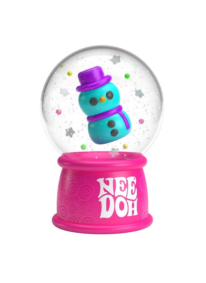 Needoh Squishmas Squish N' Snow Globes - Christmas Squeeze Toy - Assorted Colors - Ages 3 To Adult (Pack Of 1)