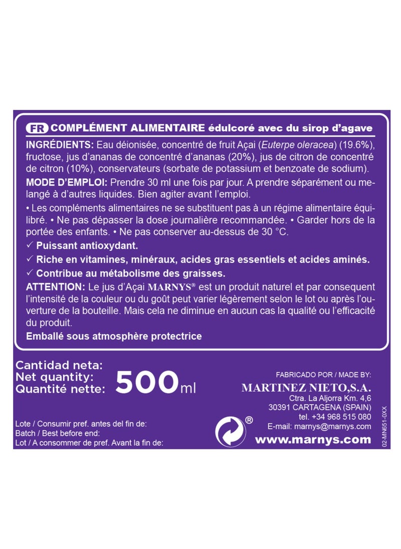 Marnys Acai Juice - 500 ml