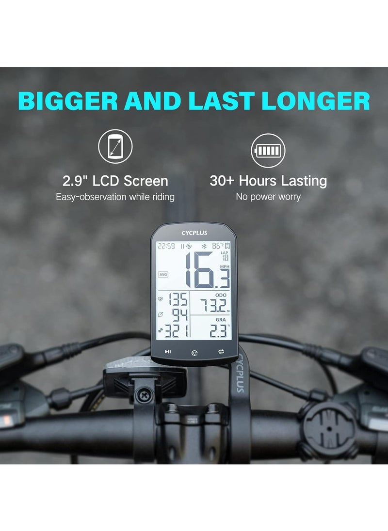 CYCPLUS M1 GPS Bike Computer - Highly Visible Bike Speedometer & Odometer - 2.9