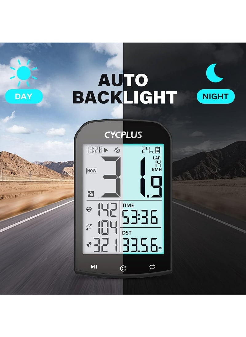 CYCPLUS M1 GPS Bike Computer - Highly Visible Bike Speedometer & Odometer - 2.9