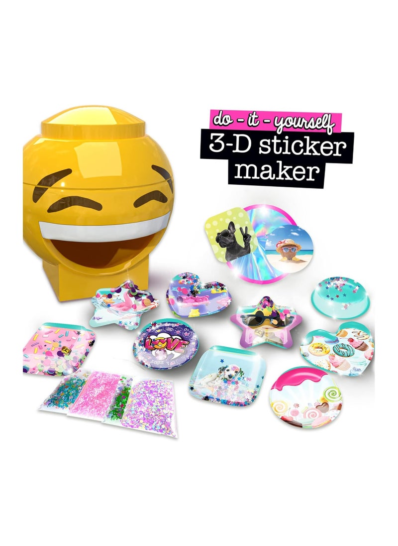 ILY DIY 3D Sticker Maker, Makes 30 Custom Stickers, Fun Creative Gift and Toy