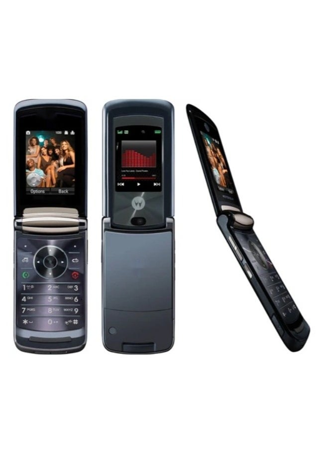 V8 Flip Top Button Senior Mobile Phone Black