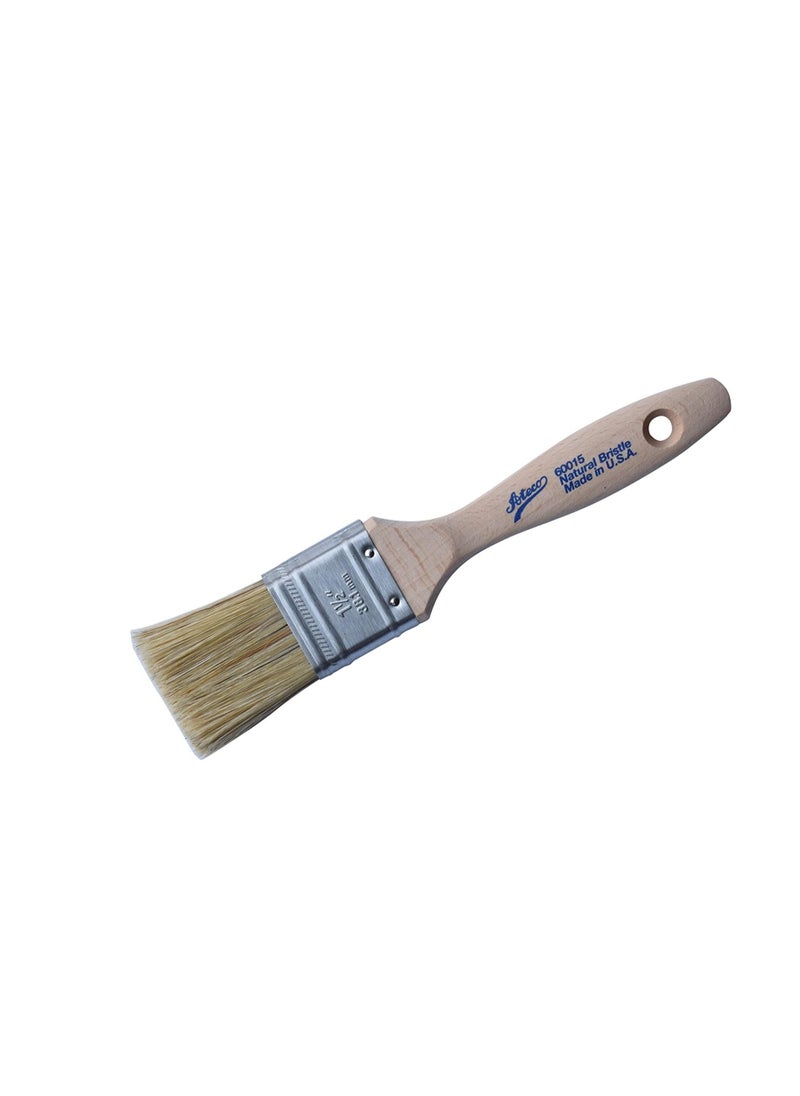 Ateco Pastry Brush, 1.5-Inch Wide Head with Natural White Boar Bristles, Stainless Steel Ferrule & Wood Handle