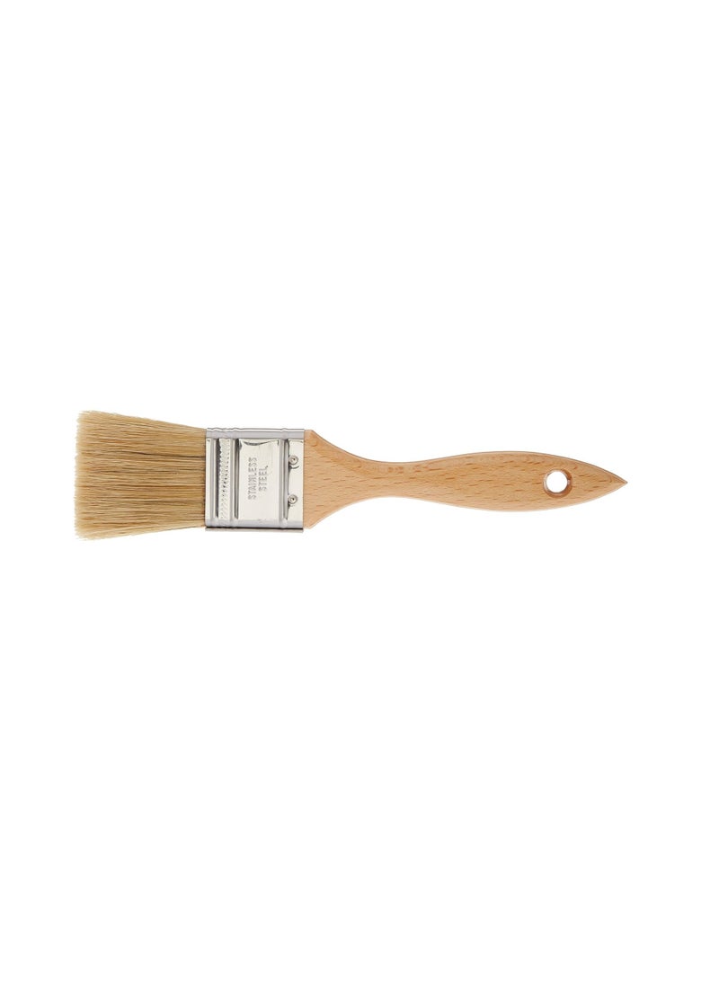 Ateco Pastry Brush, 1.5-Inch Wide Head with Natural White Boar Bristles, Stainless Steel Ferrule & Wood Handle