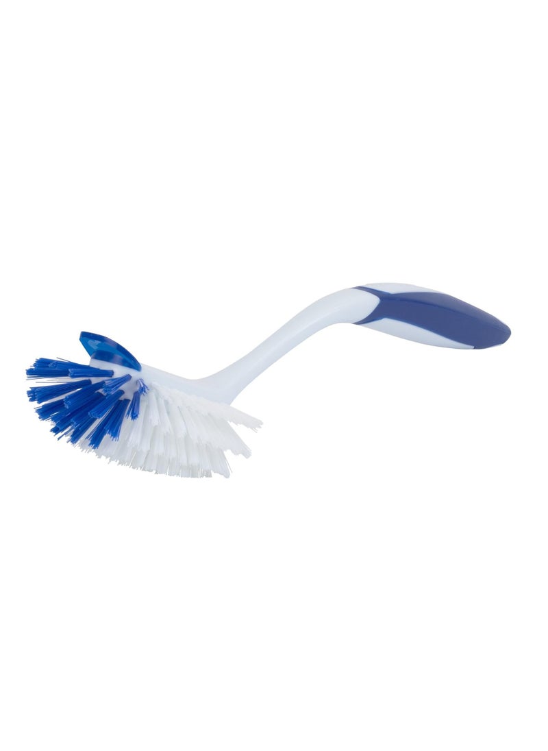 Dawn Radial Head Kitchen Brush, Blue & White