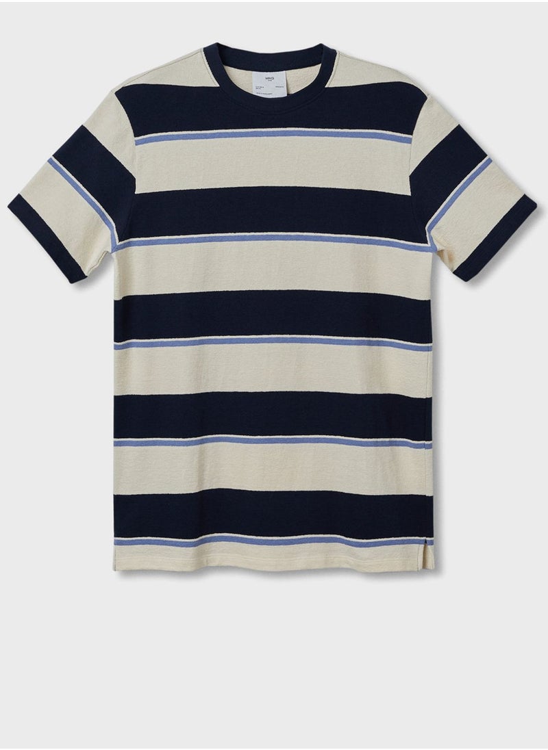 Striped Crew Neck T-Shirt