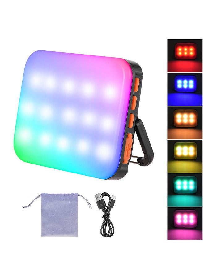 LY-01 RGB LED Fill Light Photography Video Light Multi-functional Superbright 3200K-6500K Built-in Battery Black