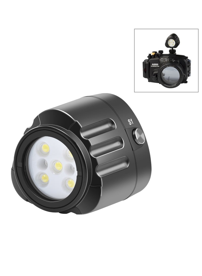 PULUZ 40m Underwater LED Photography Fill Light 1000LM 3.7V/1100mAh Diving Light for GoPro Hero11 Black / HERO10 Black / HERO9 Black /HERO8 / HERO7 /6 /5 /5 Session /4 Session /4 /3+ /3 /2 /1, Insta360 ONE R, DJI Osmo Action and Other Action Cameras