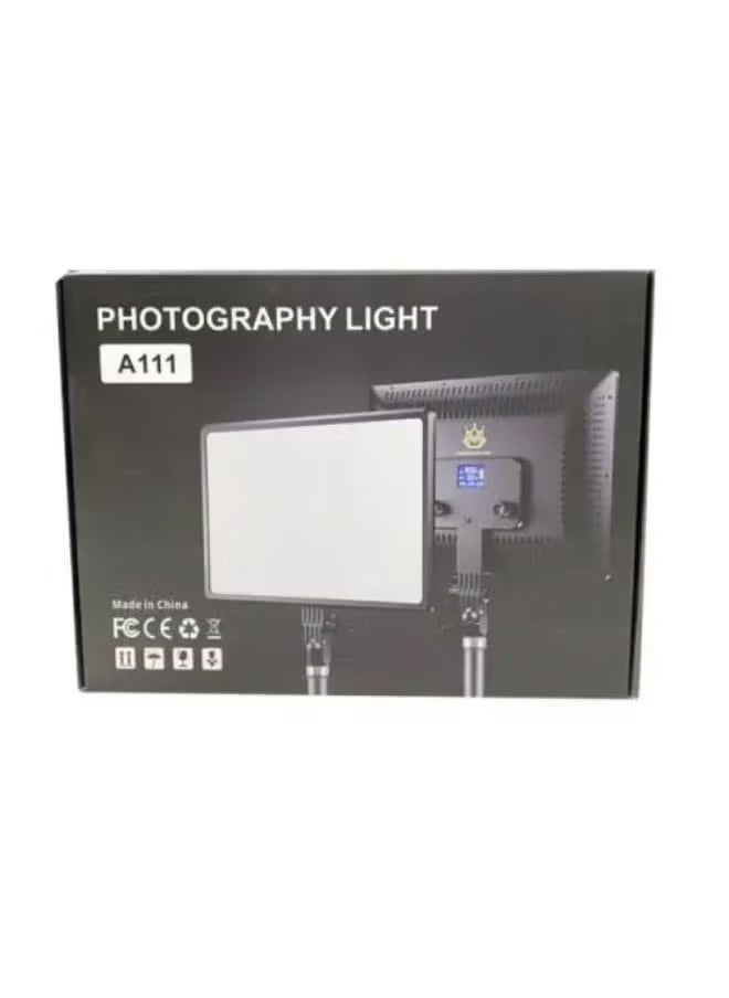 Video and Photography Continuous LED Light A111 – Adjustable 3200-6000K Color Temperature, Professional Studio Lighting, Perfect for Photography, Video Recording, and Content Creation