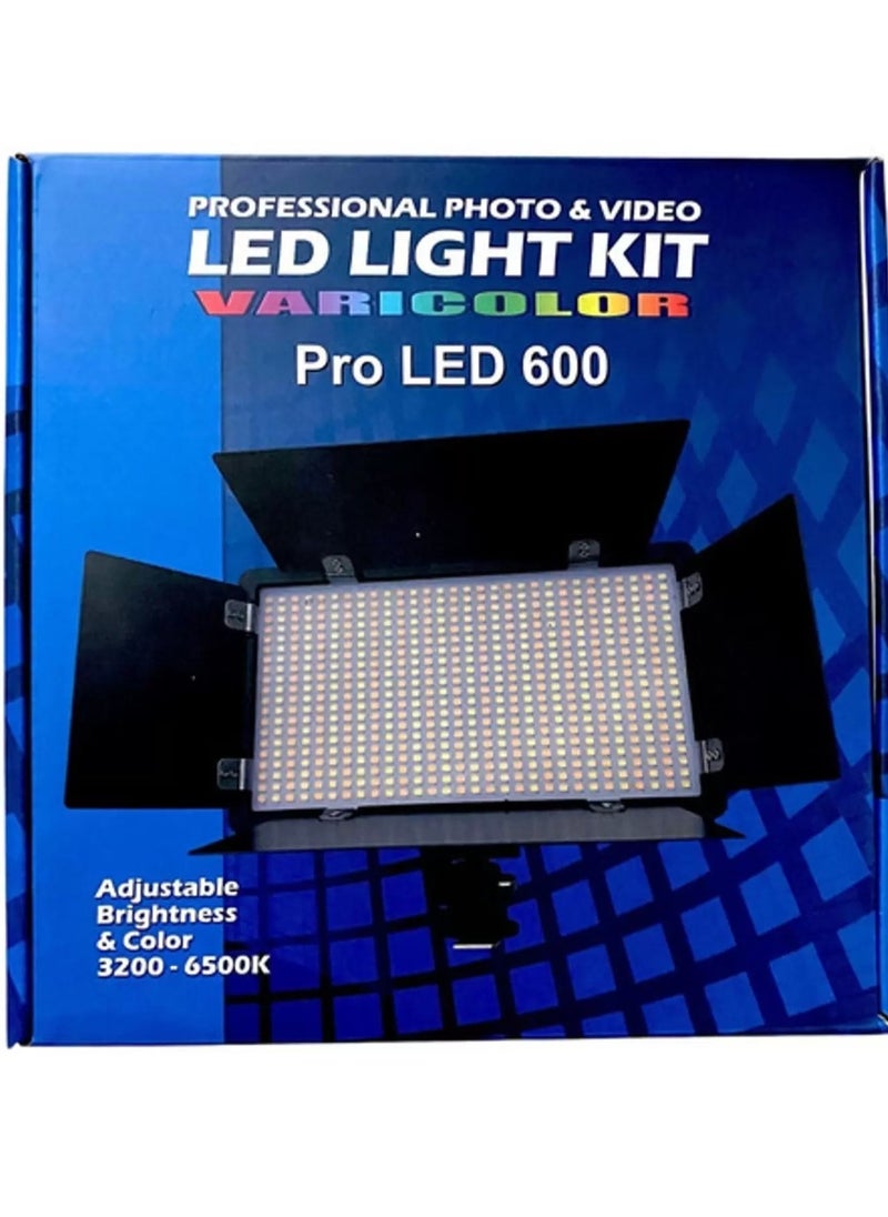 Professional Photo & Video Pro LED 600  Light Kit