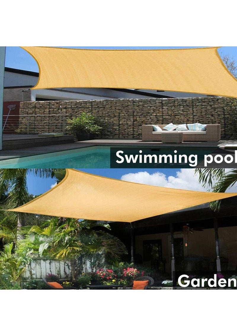 Square Sunshade Sail Canopy - 185GSM Heavy Duty UV Block & Waterproof for Outdoors