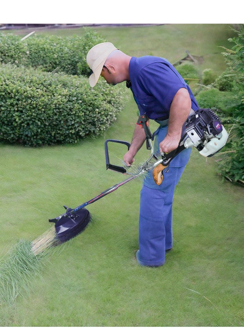 Gasoline Grass Trimmer, 52CC 2-Stroke Brush Cutter, 1800W Heavy-Duty Lawn Tool with 26mm Shaft, Professional Grass Cutter for Gardens, Lawns, Farms, and Parks, BC003
