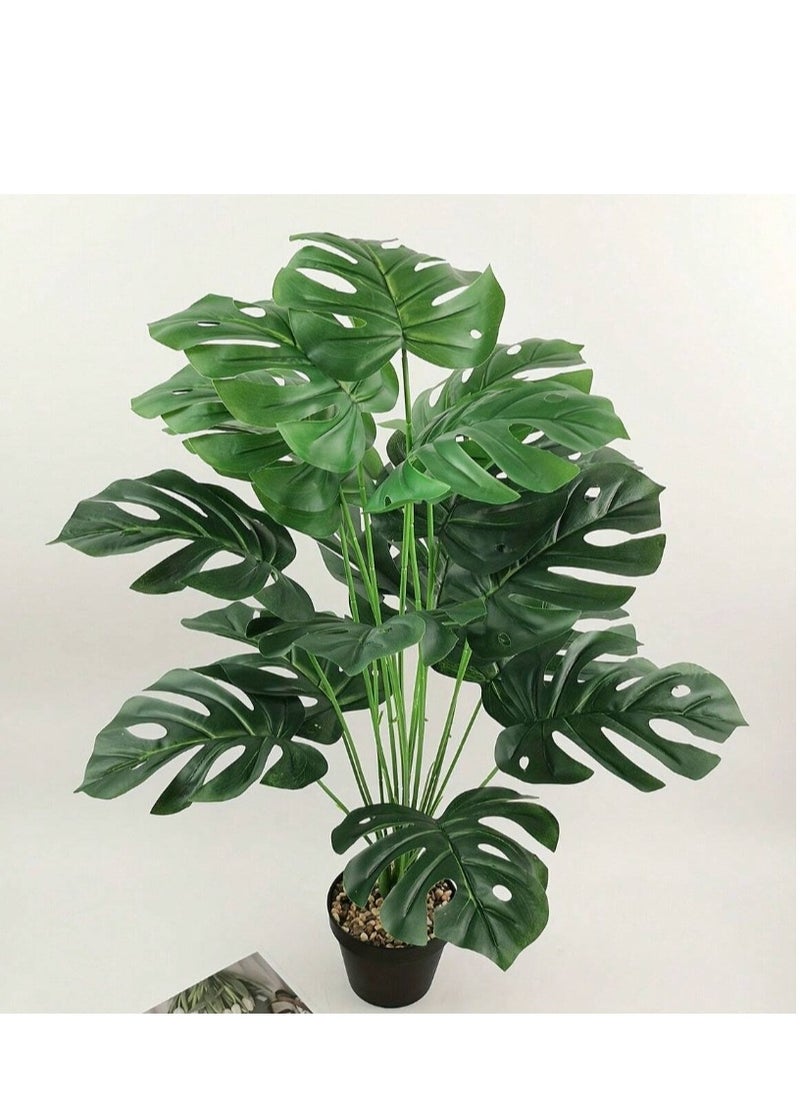 18pcs Artificial tree Turtle-back Leaves For Greenery Decoration