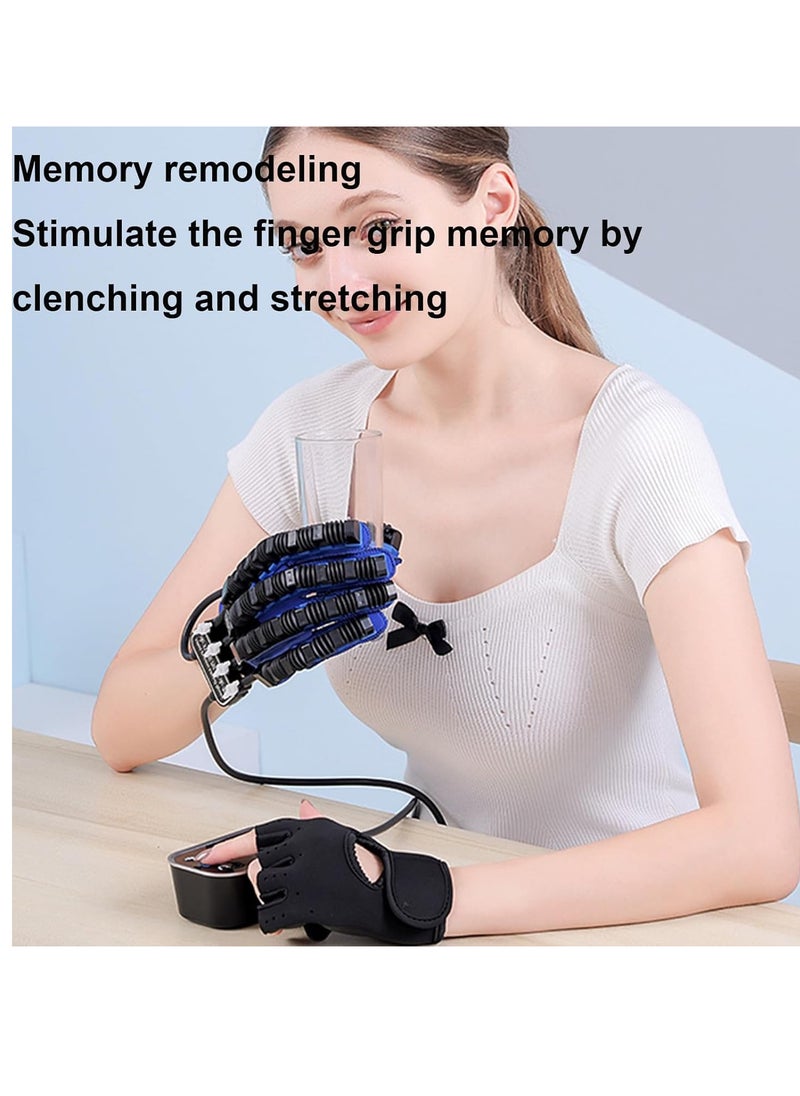 Rehabilitation Robot Glove for Stroke Patient, Upgraded Hand Stroke Recovery & Single Finger Rehab Trainer Hemiplegia Hand Stroke Recovery Equipment Adjustable Speed and Strength,Right