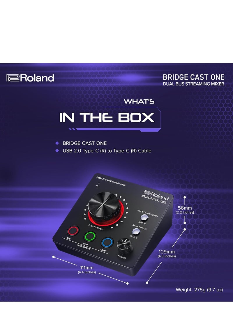 Roland Bridge Cast One Compact Dual Bus Streaming Mixer