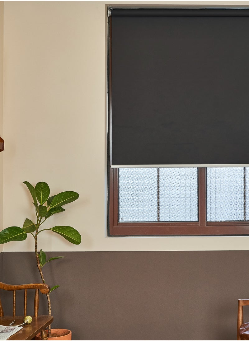 Blackout Roller Blinds - 100% Light Blocking, UV Resistant, Durable Polyester Fabric, Quick Installation for Home & Office