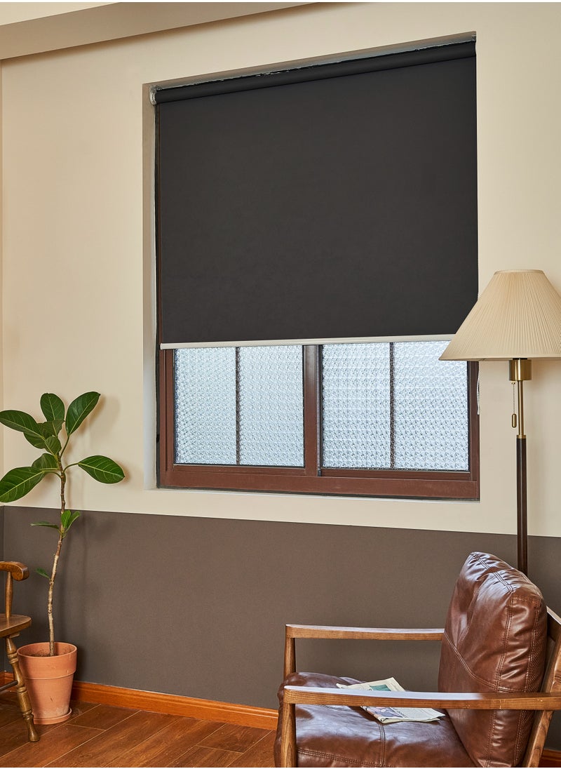 Blackout Roller Blinds - 100% Light Blocking, UV Resistant, Durable Polyester Fabric, Quick Installation for Home & Office