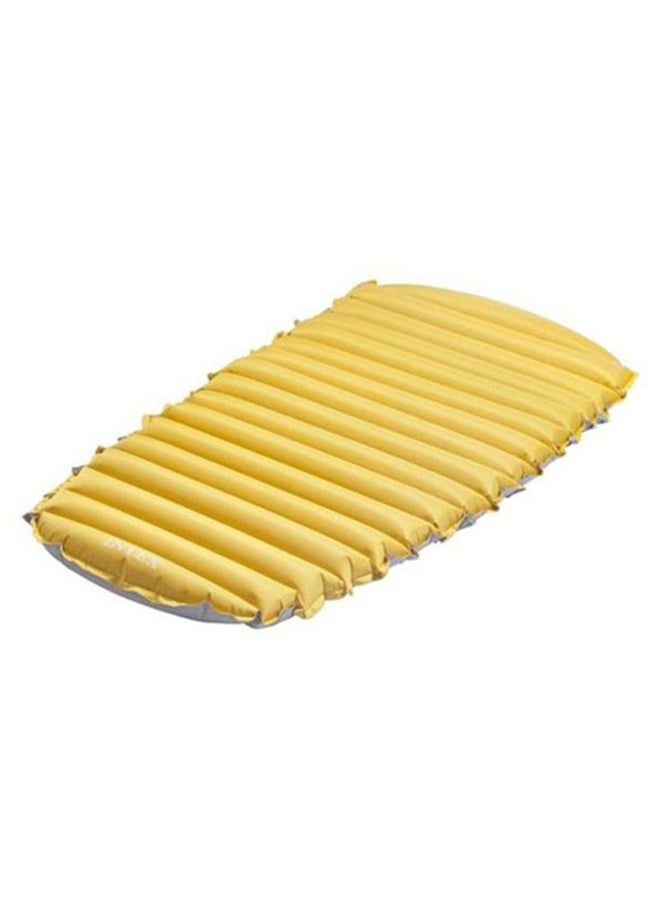 Camping Airbed PVC Yellow 76x183x10cm