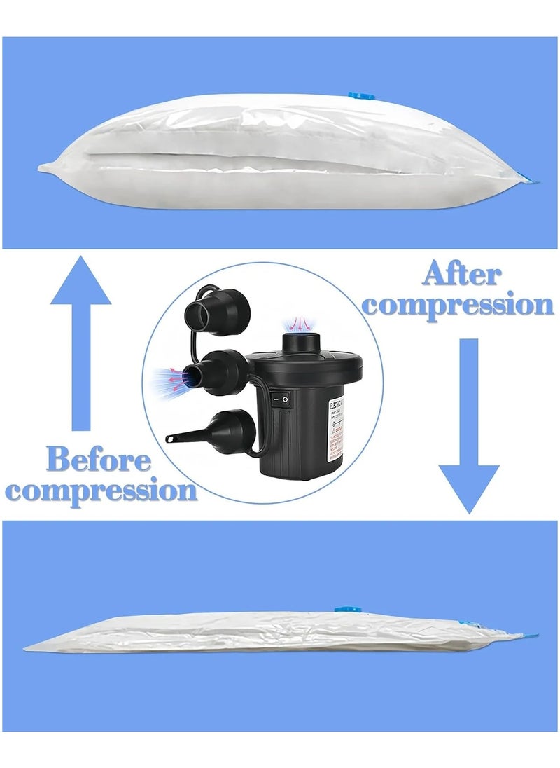 Electric Air Pump With Different Air Filling Nozzles Black
