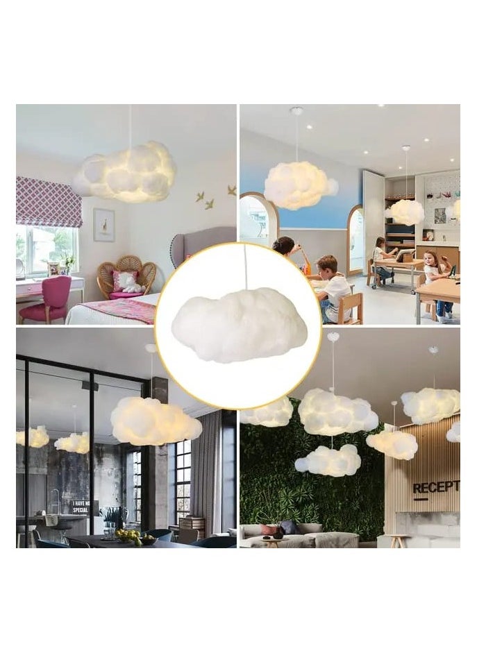 Campus of Interiors Modern Ceiling Hanging Light Creative Cloud Shaped | Floating Cloud Hanging Ceiling Pendant Lights Cotton Chandeliers for Living Rooms Restaurant Bar Kindergarten size 50 cm