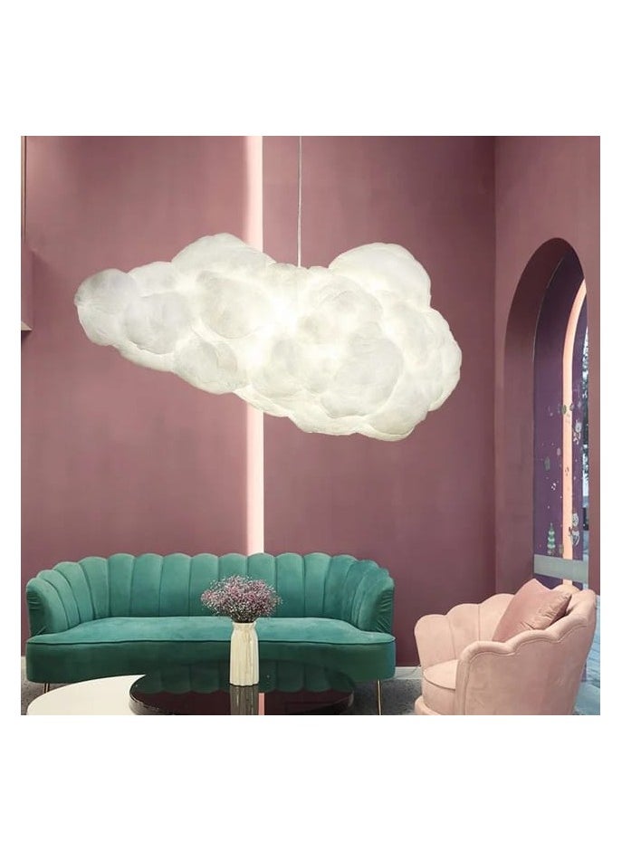 Campus of Interiors Modern Ceiling Hanging Light Creative Cloud Shaped | Floating Cloud Hanging Ceiling Pendant Lights Cotton Chandeliers for Living Rooms Restaurant Bar Kindergarten size 50 cm