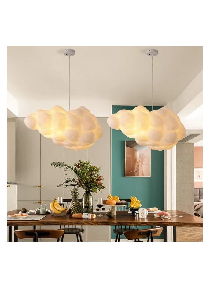 Campus of Interiors Modern Ceiling Hanging Light Creative Cloud Shaped | Floating Cloud Hanging Ceiling Pendant Lights Cotton Chandeliers for Living Rooms Restaurant Bar Kindergarten size 50 cm