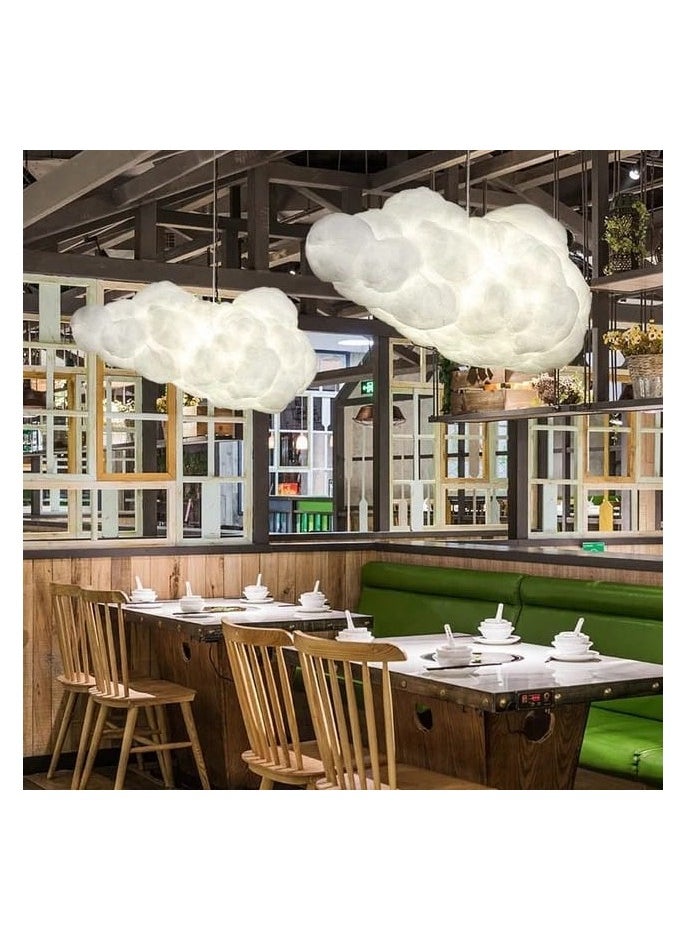 Campus of Interiors Modern Ceiling Hanging Light Creative Cloud Shaped | Floating Cloud Hanging Ceiling Pendant Lights Cotton Chandeliers for Living Rooms Restaurant Bar Kindergarten Decor size 40cm