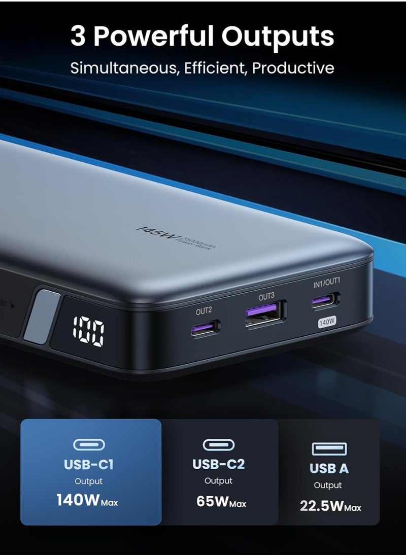 UGREEN Power Bank 145W, 25000mAh Laptop Portable Charger