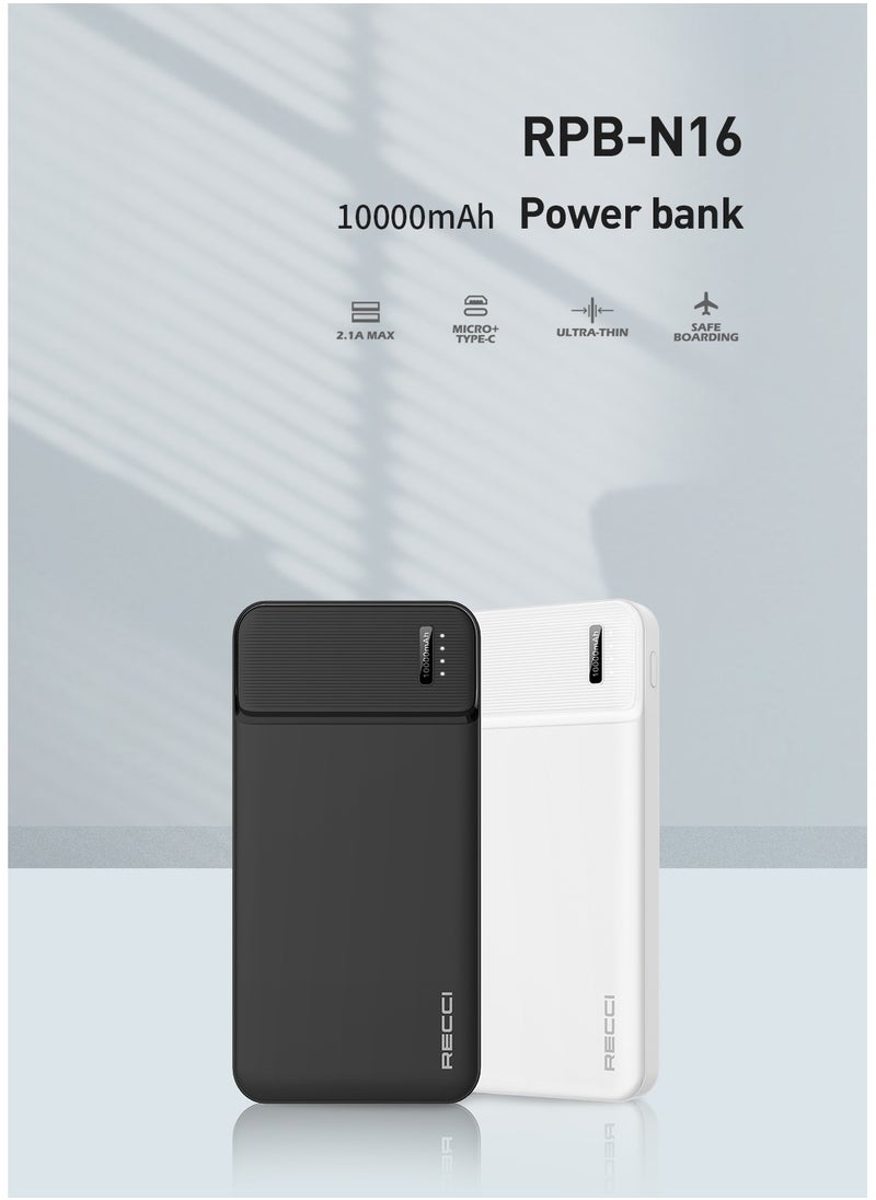 Power banks 10000mAh supports USB port bidirectional Type-C input/output, multiple ports compatible