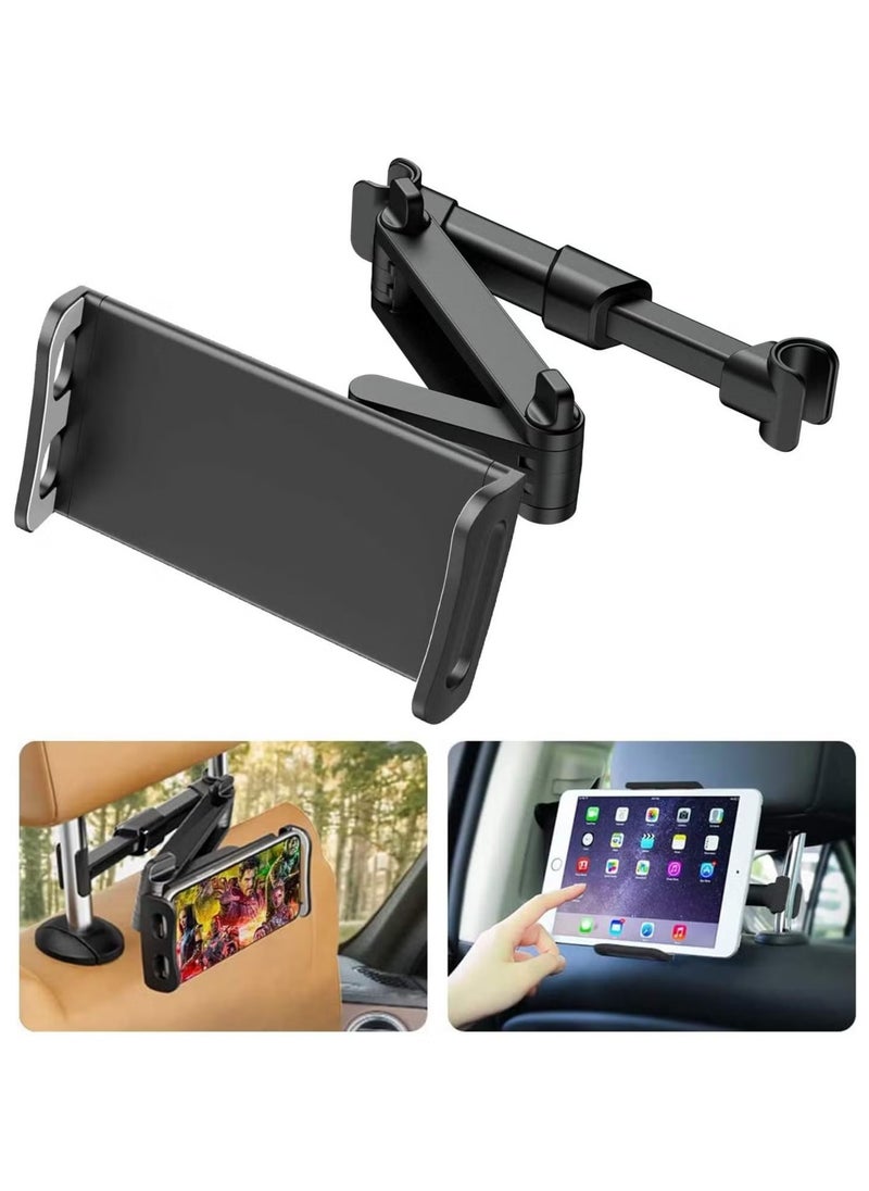 Car Headrest Mount/Tablet Holder Car Backseat Seat Mount/Tablet Headrest Holder Universal 360° Rotating Adjustable for All 4.5