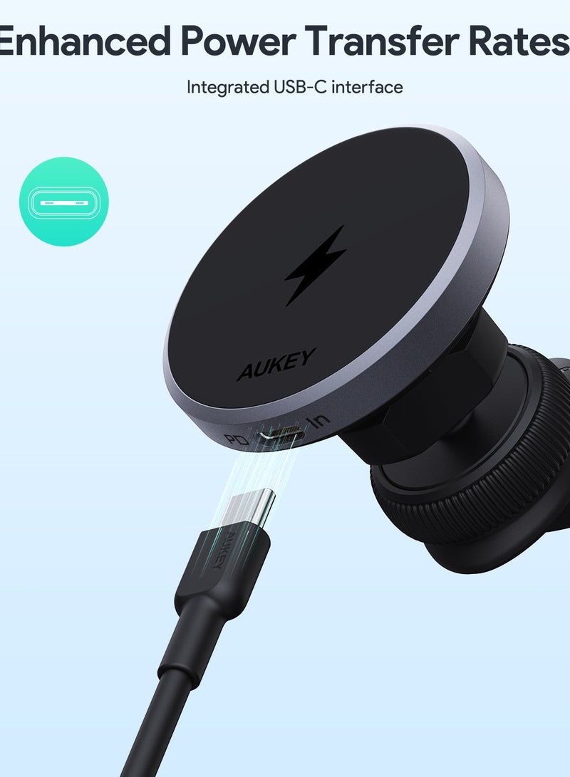 HD-MC13 Qi2 Wireless Charging Phone Mount Black