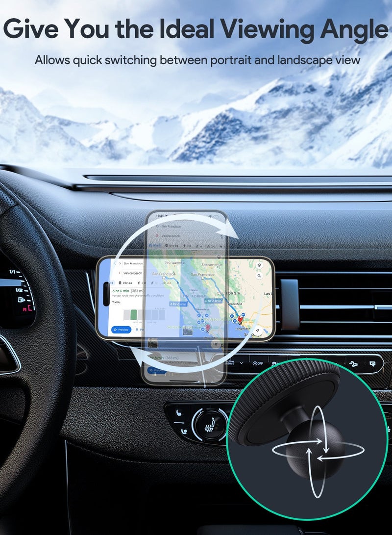 HD-MC13 Qi2 Wireless Charging Phone Mount Black