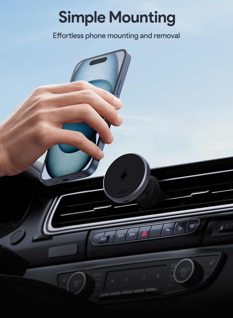 HD-MC13 Qi2 Wireless Charging Phone Mount Black