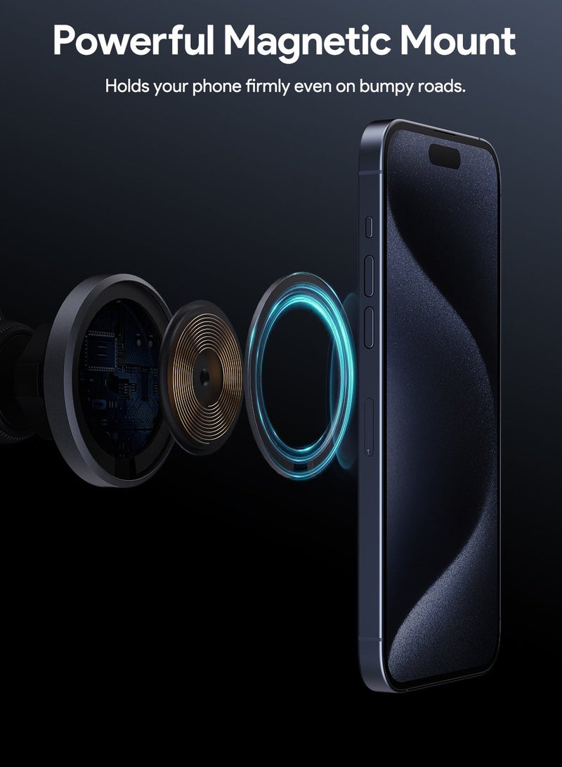 HD-MC13 Qi2 Wireless Charging Phone Mount Black
