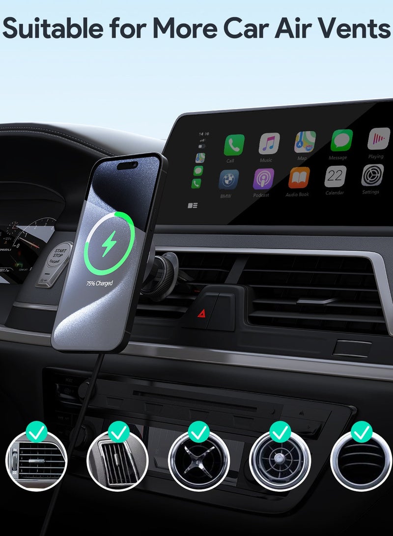 HD-MC13 Qi2 Wireless Charging Phone Mount Black