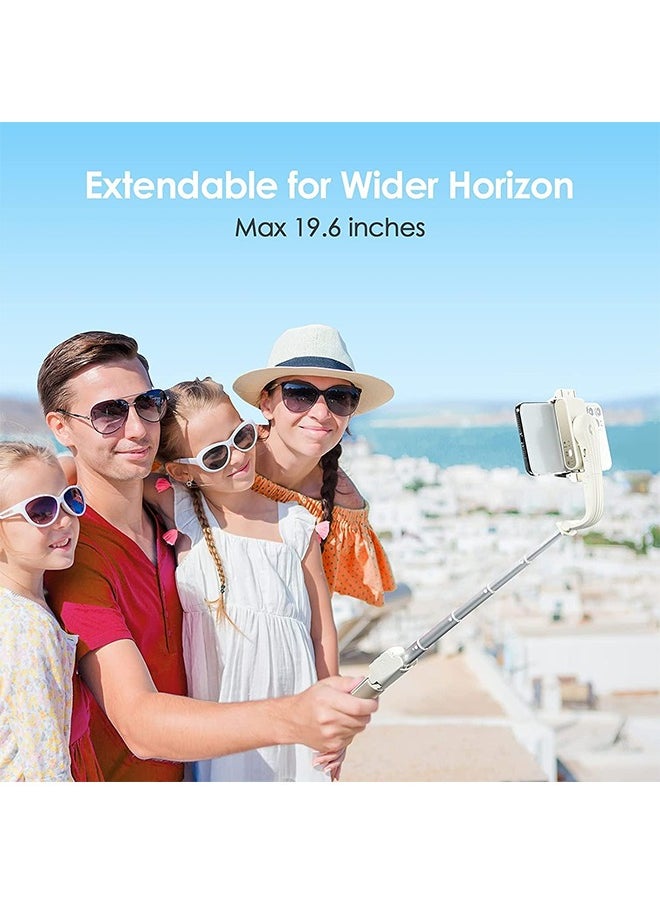 Selfie Stick Gimbal Stabilizer, 1 Axis Face Tracking & 360° Rotation Tripod with Wireless Remote, 4 in 1 Portable Tripod w/Extendable Stick for iPhone 14/Android Video Recording hohem iSteady Q