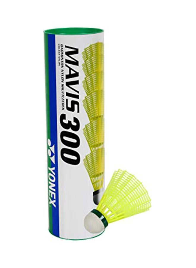 Pack Of 6 Mavis 300 Nylon Shuttlecock