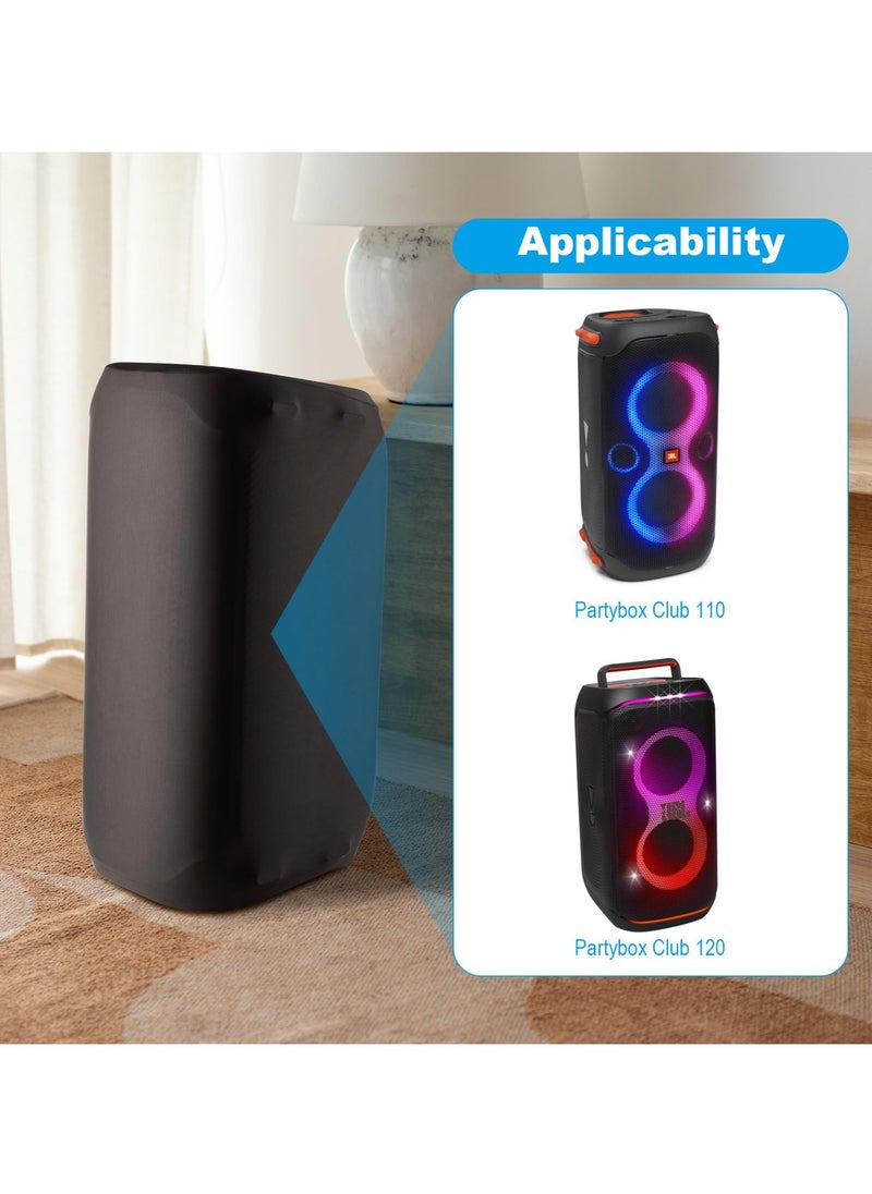 Dust Cover Speaker Case for JBL Partybox 110/JBL Partybox Club 120 Portable Party Speaker Lycra Speaker Cover for JBL Speaker