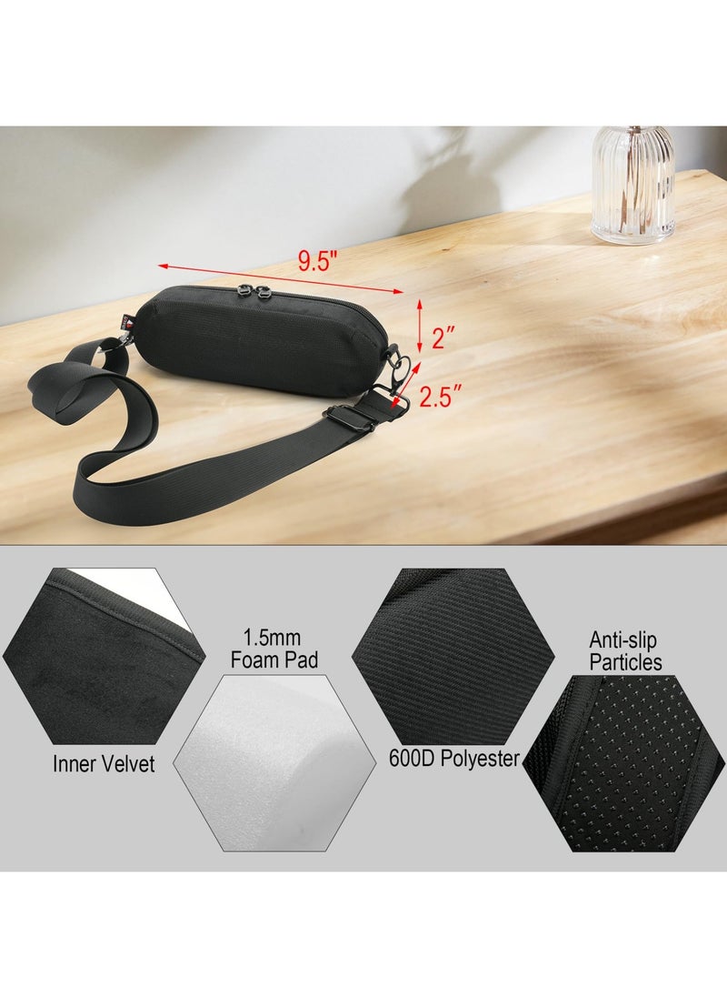 Travel Carrying Case for Beats Pill 2024 Release Speaker Storage Carrier Bag Mesh Speaker Cover with Adjustable Shoulder Strap for Beats Pill