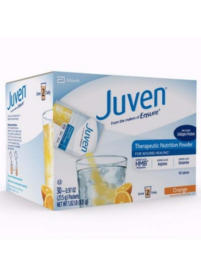 Juven Therapeutic Nutrition Drink Mix - Orange, (30 Packets)
