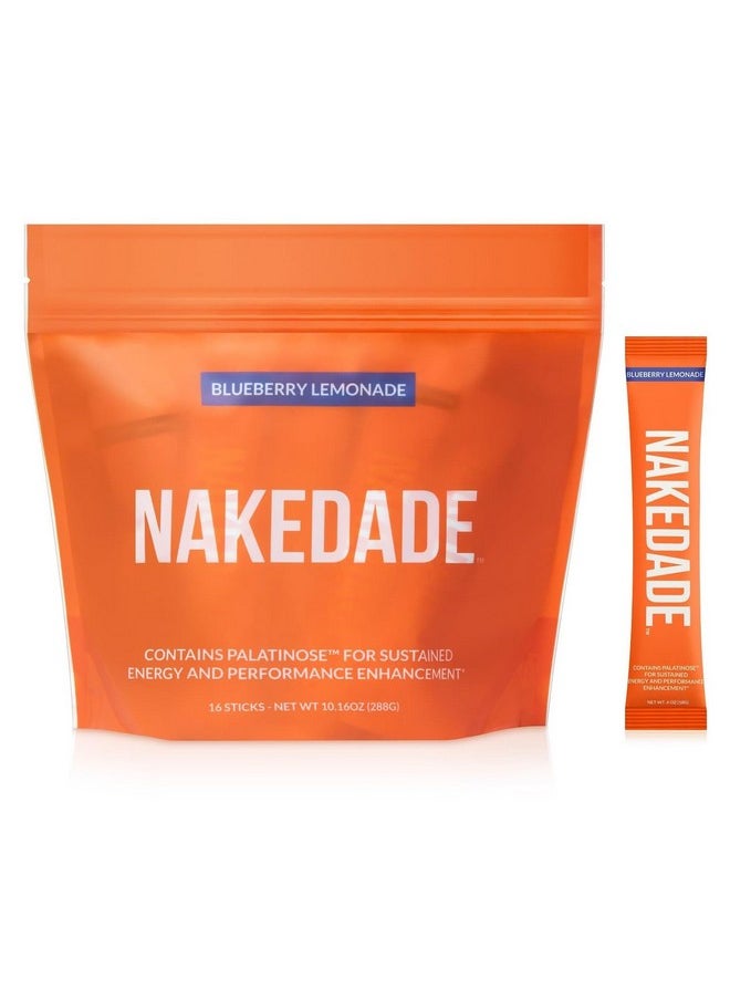 Nakedade - Performance Enhancing Sports Drink Powder - Blueberry Lemonade Electrolyte Powder - No GMOs or Artificial Sweeteners, Gluten-Free, Soy-Free, Dairy-Free - 16 Sticks