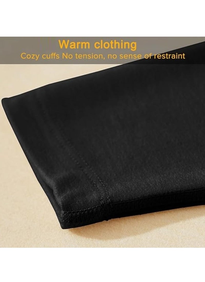 Men's Thermal Underwear Set Long Johns Ultra Soft Fleece Lined Base Layer Set for Cold Weather Thermal Underwear for Men Long Sleeve Pajama Top and Bottom Set XL