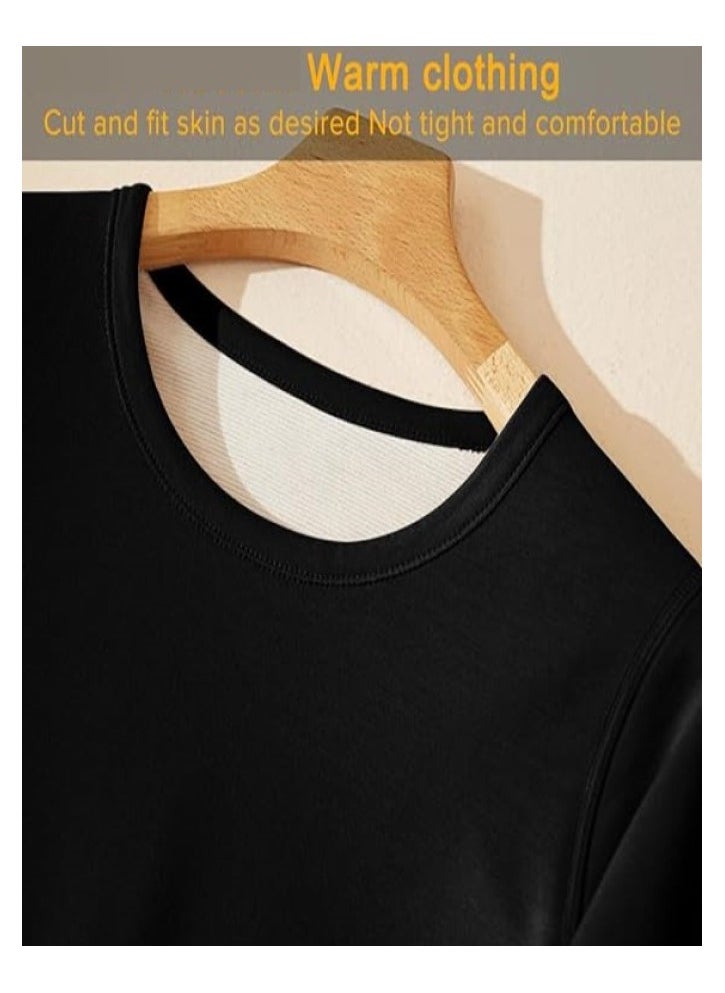 Women's Thermal Underwear Set Long Johns Women's Wool Silk Thermal Underwear Base Pajamas Set Cold Weather