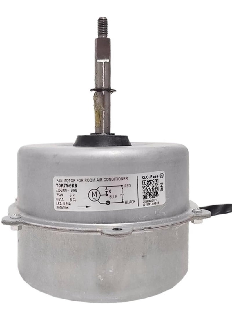 Air Conditioning Outdoor Unit Heat Dissipation Fan Motor YDK75-6KB Single Asynchronous Motor