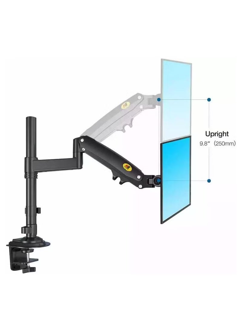 Monitor Desk Mount Stand Full Motion Swivel Monitor Arm - Adjustable Height, Tilt, Rotate & Swivel Functions - VESA Compatible for 17