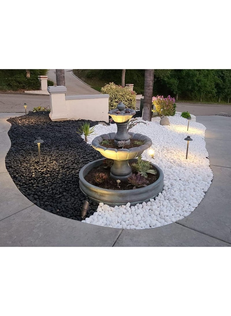 Natural White Decorative River Rock Stones – Pebbles for Vases, Aquariums, Terrariums, and Glassware to Enhance Your Décor (10kg)