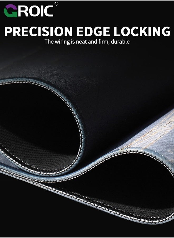 2PCS Black Myth Wu Kong Mouse Pad Wukong Desk Mat, Big Full Keyboard and Mouse Pad Cool Desk Pad, Gaming Mousepad, Cool Monkey Desktop Decoration New Gaming Mousepad