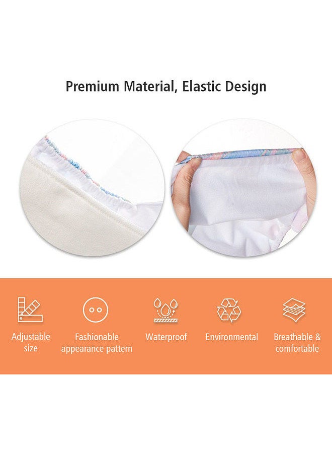 4PCS Baby Cloth Diaper Washable Reusable Stretchable Cloth Pocket Diapers with Strong Absorption for Baby Toddler Girls Boys